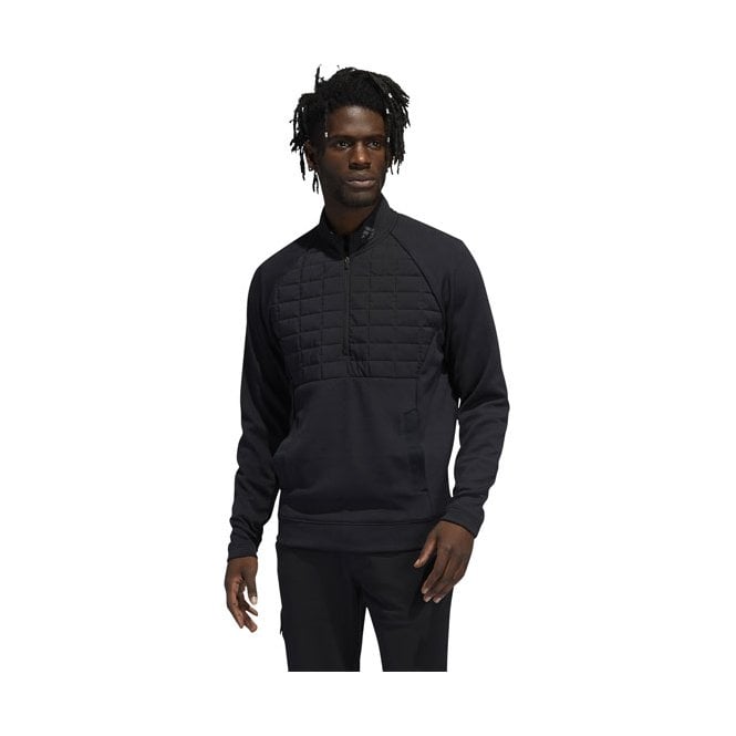 adidas  Quarter-Zip Pullover - Black