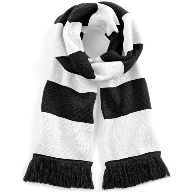 Beachfield Beechfield Stadium Scarf - Black/White