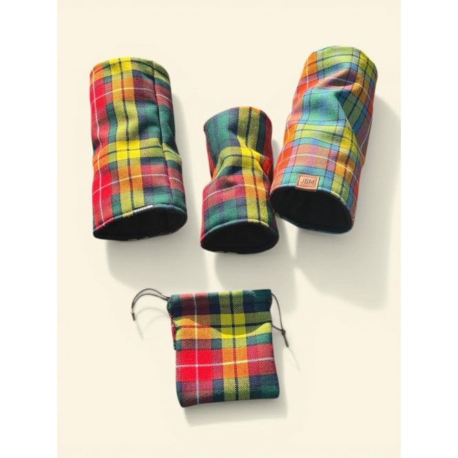 Bespoke Custom Design Tartan Barrel Golf Headcover