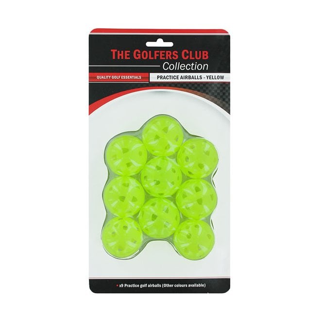 Brand Fusion GOLFERS CLUB COLLECTION AIRSTREAM YELLOW BALL 9 PACK