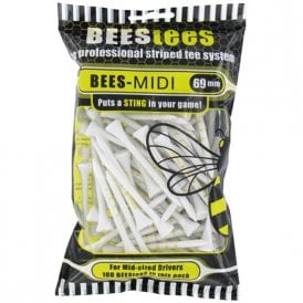 GOLFERS CLUB COLLECTION BEES TEES 69MM  WOOD LARGE PACK