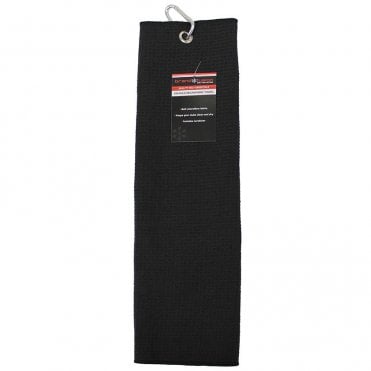 Brand Fusion Tri-Fold Microfibre Towel Black