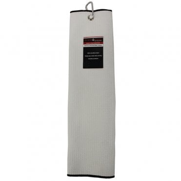 Brand Fusion Tri-Fold Microfibre Towel White