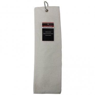 Brand Fusion Tri-Fold Velour Towel White
