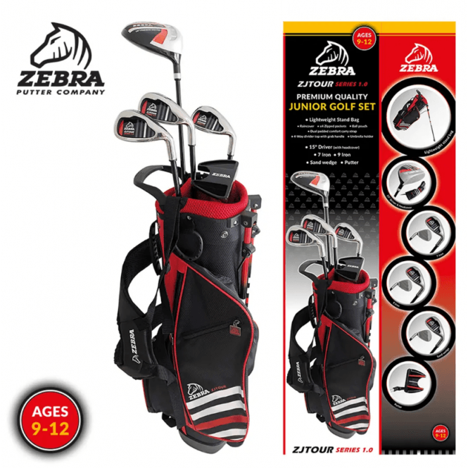 Brand Fusion Zebra Junior Golf Set Right Hand 9-12 Years