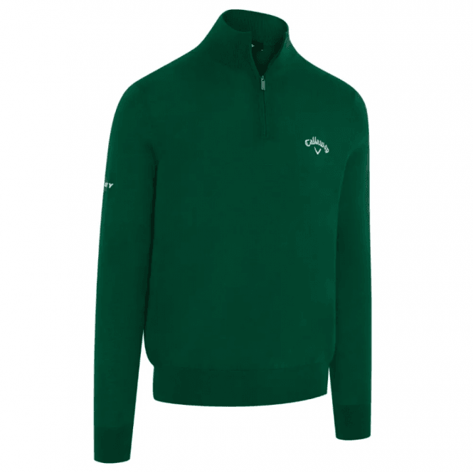 Callaway  1/4 Blended Merino Sweater GALAPAGOS GREEN
