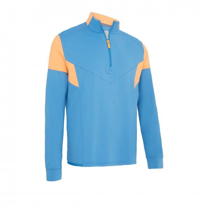 Callaway  1/4 Zip Colour Block Pullover  VALLARTA BLUE