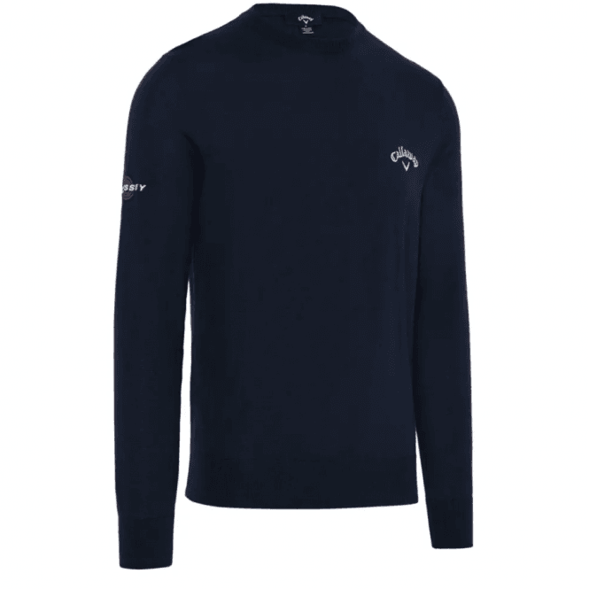 Callaway  Crew Neck Mernio Mix Sweater - NAVY BLUE