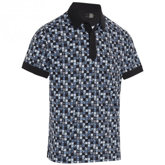 Callaway  Golf CHECKER FLAG GEO POLO - CAVIAR