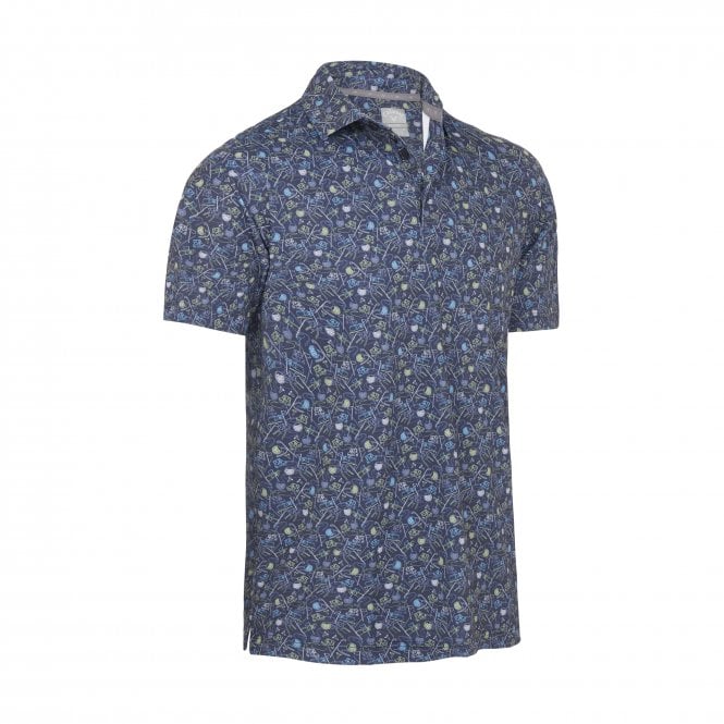 Callaway  Golf Novelty Print Polo PEACOAT