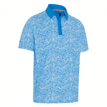 Callaway Hex Marble Polo - BRILLIANT BLUE