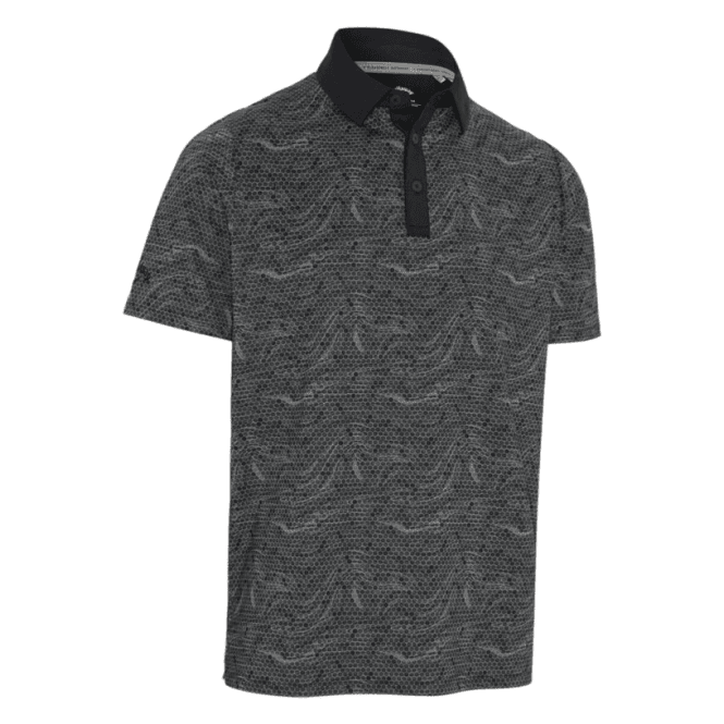 Callaway  Hex Marble Polo - CAVIAR