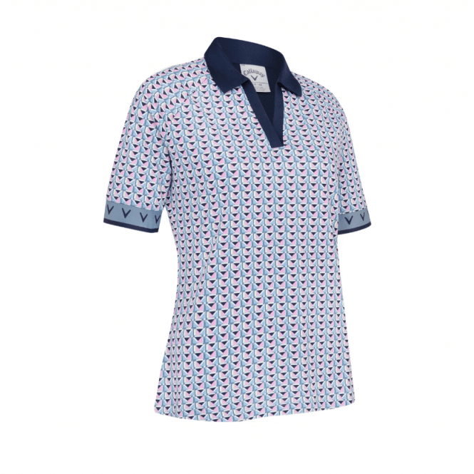 Callaway  Ladies CHEV GEO 1/2 SLEEVE  - FLINT STONE