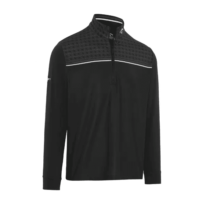 Callaway  Odyssey Printed Block Pullover - CAVIAR