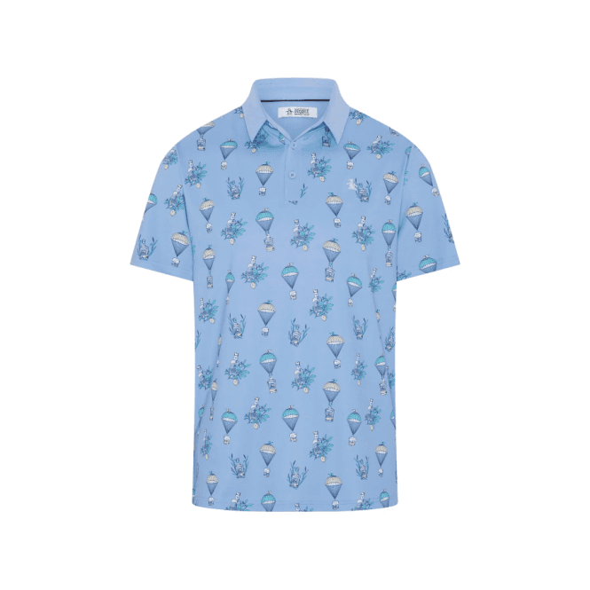 Callaway Original Penguin Botanical Drink Polo - BABY BLUE JAY