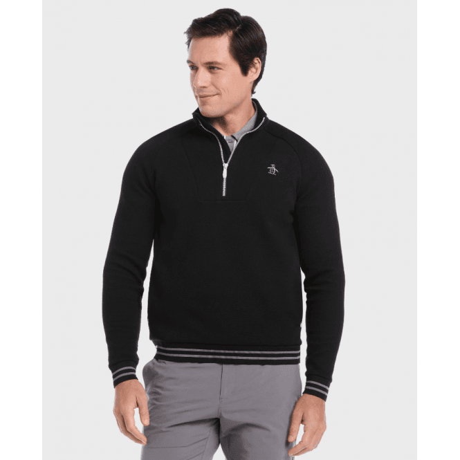 Callaway Original Penguin Midweight Fleece 1/4 Zip Dark Caviar