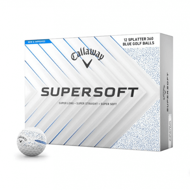 Callaway  Supersoft Blue Splatter - Golf Balls (Dzn)