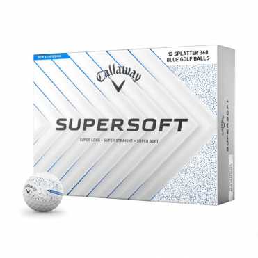 Callaway Supersoft Blue Splatter - Golf Balls (Dzn)