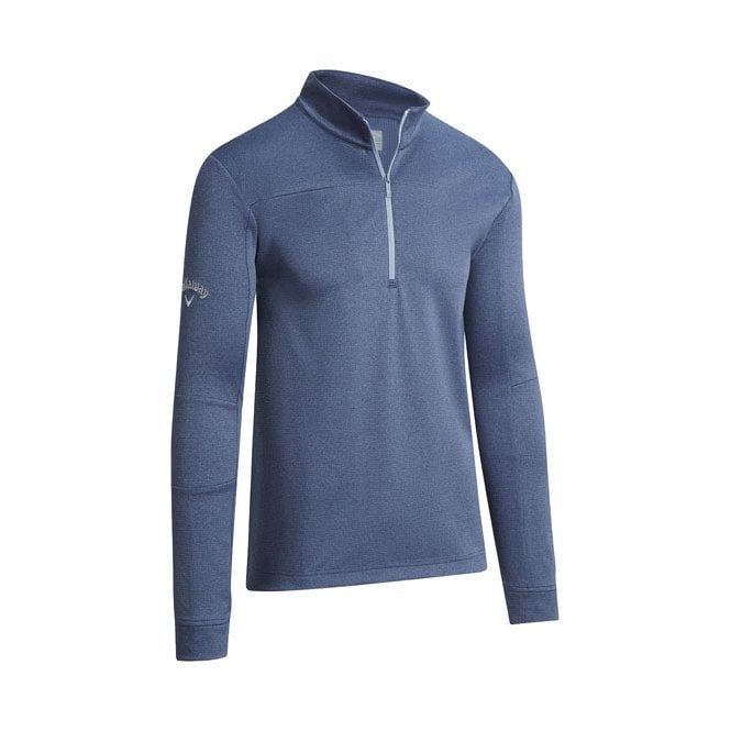 Callaway  WAFFLE 1/4 ZIP FLEECE Peacoat HEATHER