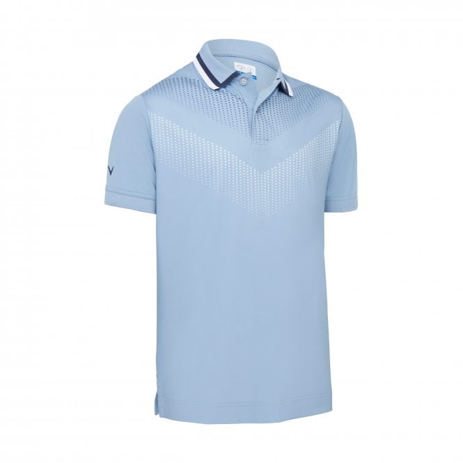 Callaway  X Ombre Chev Print Polo FADED DENIM