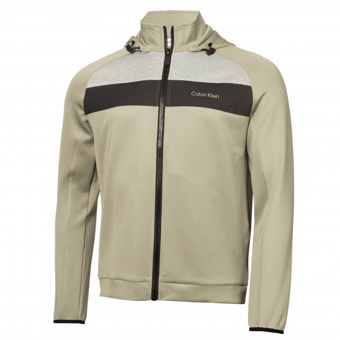 Calvin Klein  Fracture Hooded Full Zip Cameo Green