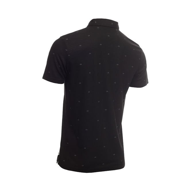 Calvin Klein  MONOGRAM POLO - BLACK/CHARCOAL