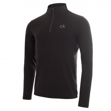 Calvin Klein NEWPORT HALF ZIP - BLACK