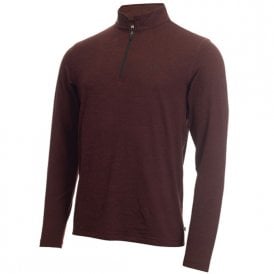 Calvin Klein NEWPORT HALF ZIP - BLACKBERRY