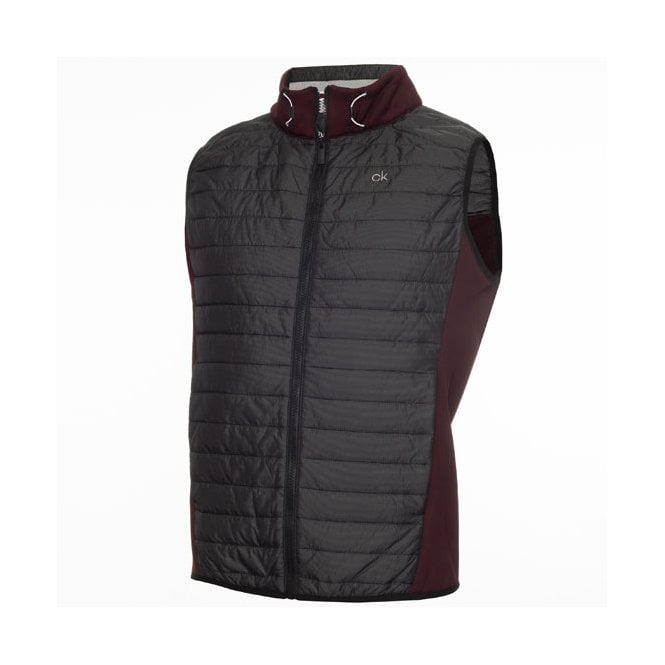 Calvin Klein  WRANGELL HYBRID GILET - BLACKBERRY