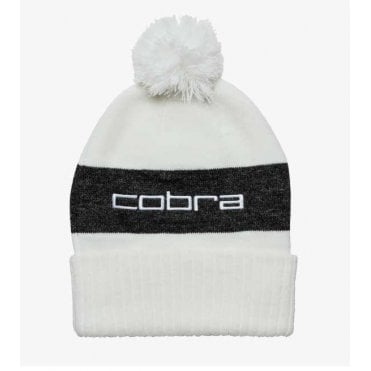 Cobra Pom Beanie - White Glow / Puma Black