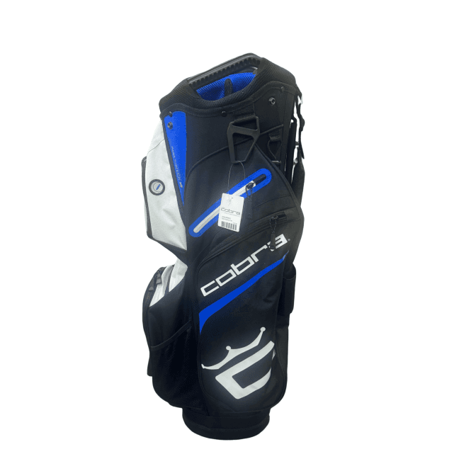 Cobra  Signature Cart Golf Bag - Black/White/Vivid Blue