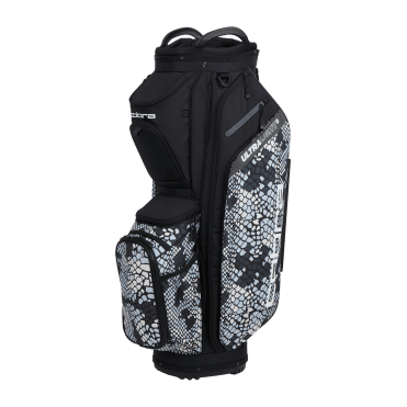 Cobra Ultralight 2 Cart Golf Bag - Black/Snake Camo
