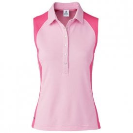 Daily Sport Zenia Sleeveless Polo Shirt - Lipstick