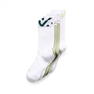 ECCO Active Mid-Cut 3pk Socks - Moon Rock and White