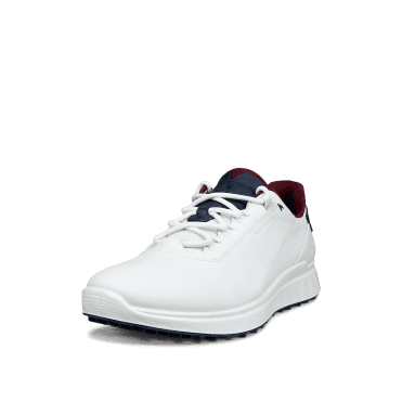 ECCO M Golf S-Casual Lace Golf Shoes - WHITE/MARINE