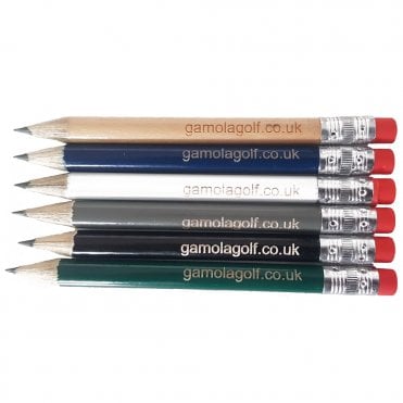 Engraved Personalised Golf Pencil with Eraser
