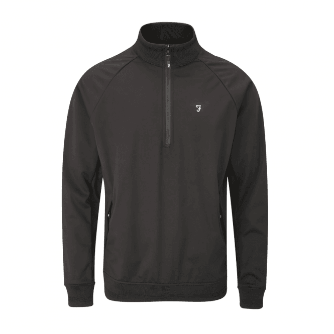 Farah Kala Zip Neck Jacket - Black