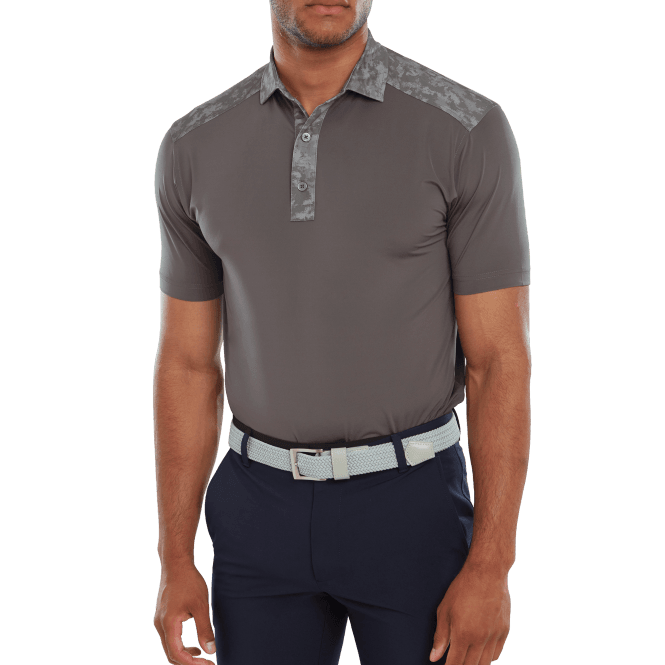 FootJoy  Cloud Camo Trim Polo - Lava