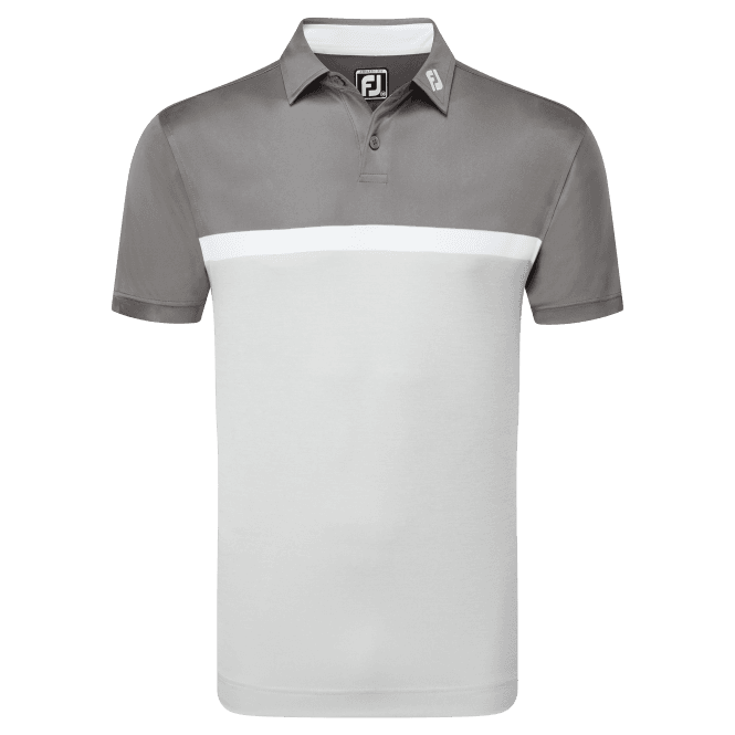 FootJoy  Colour Block Grey Cliff Polo