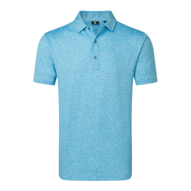 FootJoy  Condensed Camo Print Lisle Polo Sea Glass/Blue Reef/Deep Reef