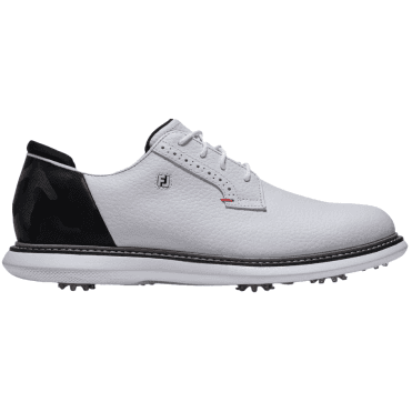 FootJoy FJ Traditions Blucher Golf Shoes White/Black/Red