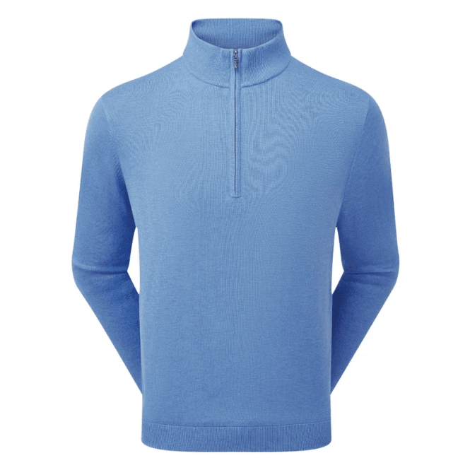 FootJoy FooJoy Drirelease 1/2 Zip Lined Sweater Heather Blue
