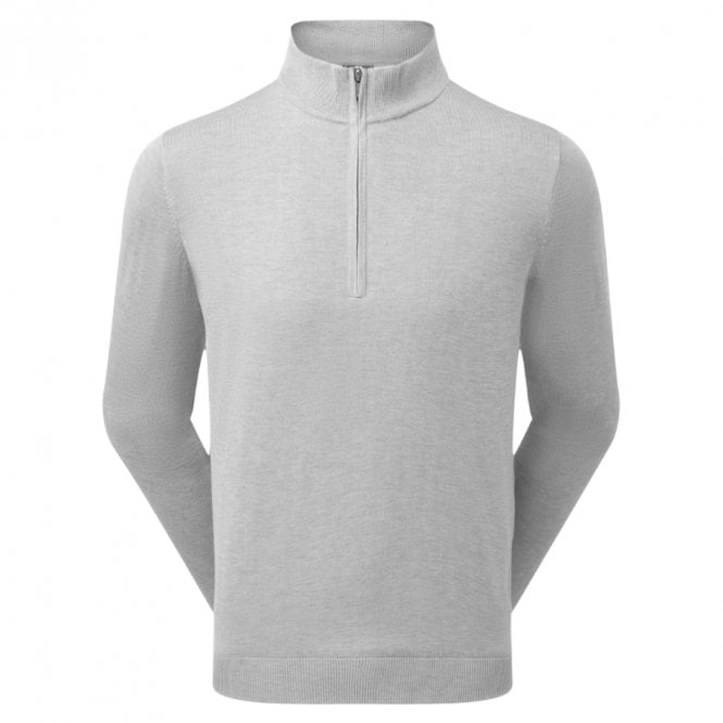 FootJoy FooJoy Drirelease 1/2 Zip Lined Sweater Heather Grey