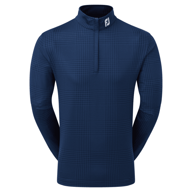 FootJoy  Glen Plaid Prt Midlayer Navy
