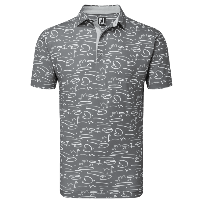 FootJoy  Golf Course Doodle Gravel Polo
