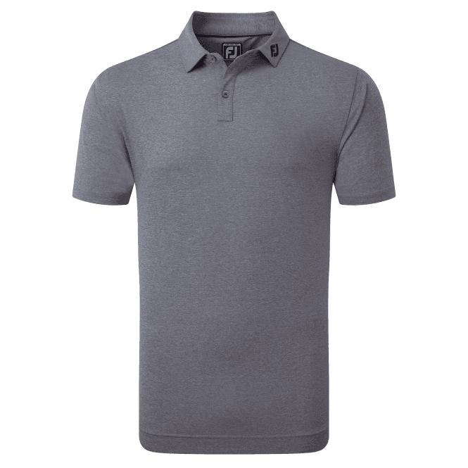FootJoy  Heather Self Collar Navy Polo