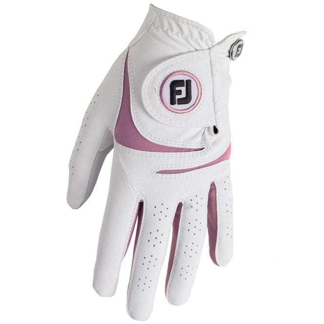 FootJoy  Ladies Weathersof Glove - White/Pink