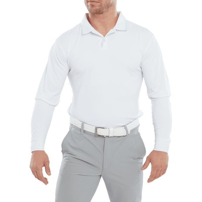 FootJoy  Lightweight L/S Sun Protechion Polo - White