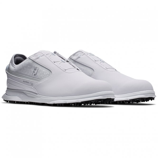 FootJoy  Mens Superlites XP BOA Golf Shoes - White/Silver