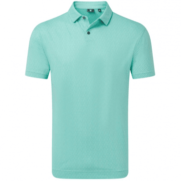 FootJoy Modernist Geo Pique Polo - Blue Reef/Sea Glass